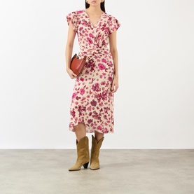 Terenae Floral Gathered Dress