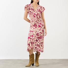 Terenae Floral Gathered Dress