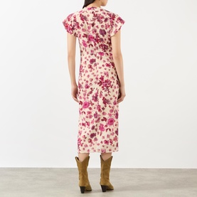 Terenae Floral Gathered Dress