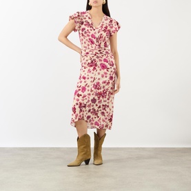 Terenae Floral Gathered Dress