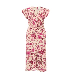 Terenae Floral Gathered Dress