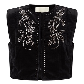 Poppy Stud Embellished Gilet