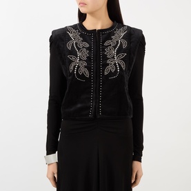 Poppy Stud Embellished Gilet