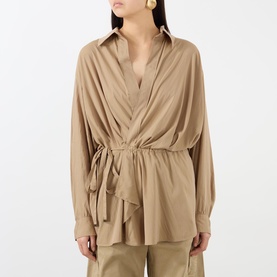 Keren Tie-Fastening Wrap Jacket