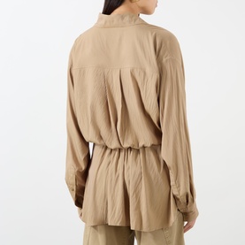 Keren Tie-Fastening Wrap Jacket