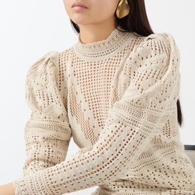 Dahara Open Work Sweater