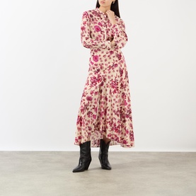 Sakura Floral Asymmetric Skirt