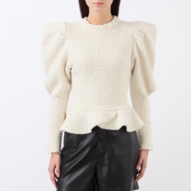 Giamili Boucl&eacute; Peplum Blouse