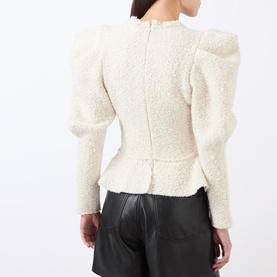 Giamili Boucl&eacute; Peplum Blouse