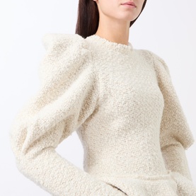 Giamili Boucl&eacute; Peplum Blouse