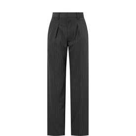 Lisetta High-Rise Pinstripe Wide Leg Trousers