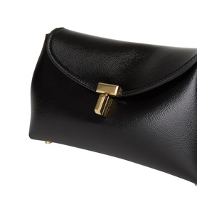 T-Lock Leather Clutch