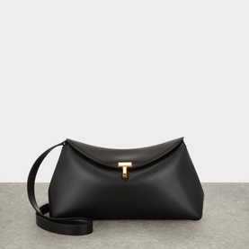 T-Lock Leather Clutch