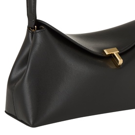 T-Lock Leather Clutch