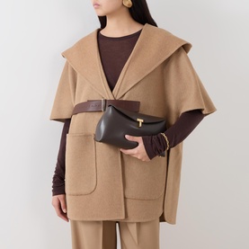 T-Lock Leather Clutch