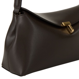 T-Lock Leather Clutch