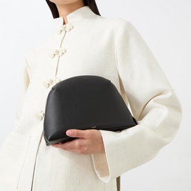 Grained Leather Pouch