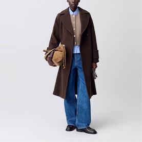 Belted Double-Breasted Coat