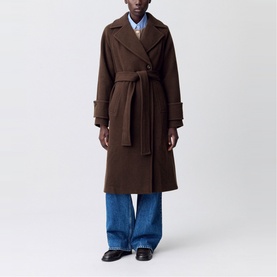 Belted Double-Breasted Coat