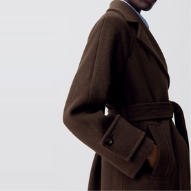 Belted Double-Breasted Coat
