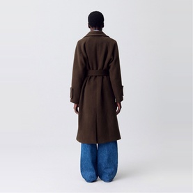 Belted Double-Breasted Coat