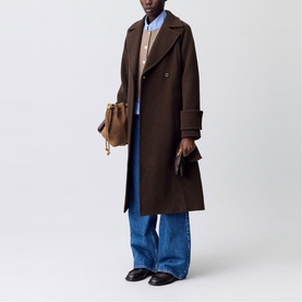 Belted Double-Breasted Coat