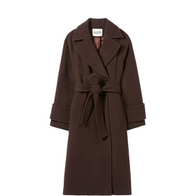 Belted Double-Breasted Coat