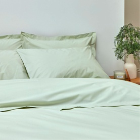 200 Thread Count King Pillowcase Pair Sage