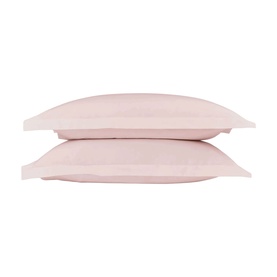 200 Thread Count Oxford Pillowcase Pair Powder Pink