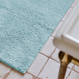Deep Pile Medium Bath Rug Soft Chambray
