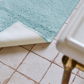 Deep Pile Medium Bath Rug Soft Chambray