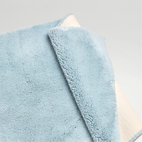 Deep Pile Medium Bath Rug Soft Chambray