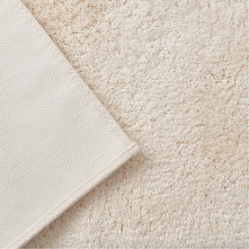 Deep Pile Medium Bath Rug Parchment