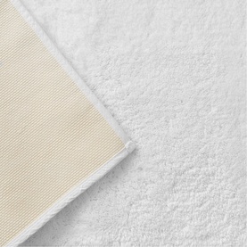 Deep Pile Large Bath Rug White