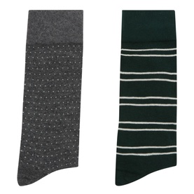 Two-Pack Striped & Spotted Socks Gift Set
