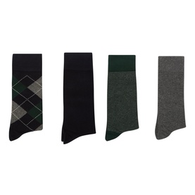 Four-Pack Argyle & Striped Socks Gift Set