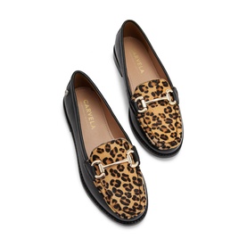 Snap Leopard Loafers