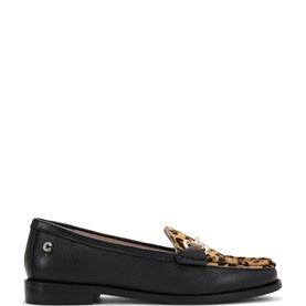 Snap Leopard Loafers