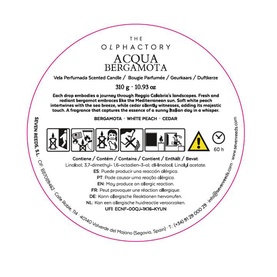 Acqua Bergamota Scented Candle 310g