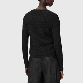 West Ruched Long-Sleeved Top
