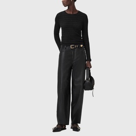 West Ruched Long-Sleeved Top