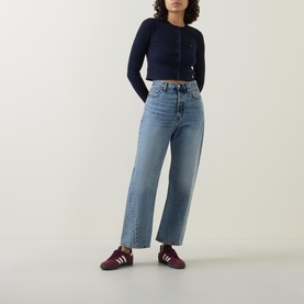 Flag Logo Cropped Cardigan