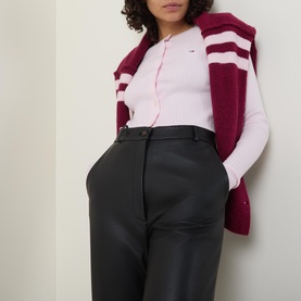 Flag Logo Cropped Cardigan