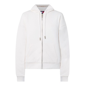 Logo Script Zip-Through Hoodie