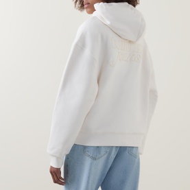 Logo Script Zip-Through Hoodie