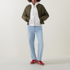 Logo Script Zip-Through Hoodie