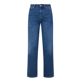 Mid-Rise Slim Straight Leg Jeans