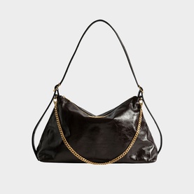 Unique Vintage Patent Shoulder Bag