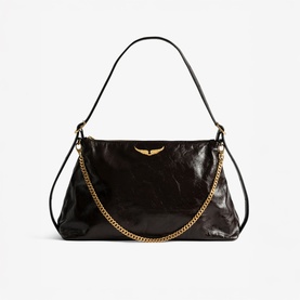 Unique Vintage Patent Shoulder Bag