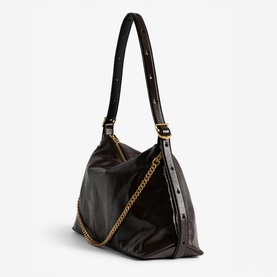 Unique Vintage Patent Shoulder Bag